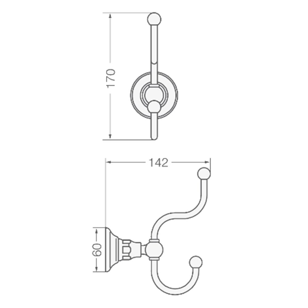 PERCHA DE BAÑO MODELO VERMONT Percha De Baño Modelo Vermont