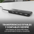 Adaptador Multipuerto Hub HP 4 Puertos USB 2.0 DHC-CT110C Color Negro