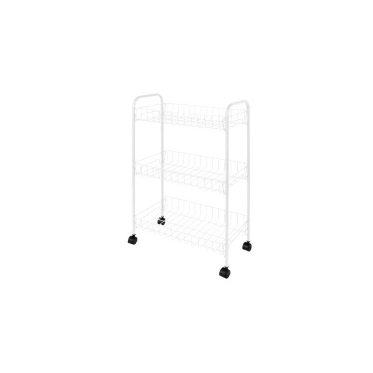 ESTANTE ORGANIZADOR FRUTERO MOR 3 PISOS 41X23X63CM BLANCO