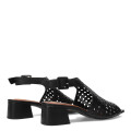 Sandalias de Mujer Bottero Calada con Taco Negro