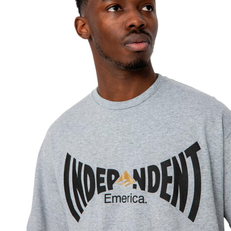 REMERA EMERICA X INDY SPAN TEE GREY/HEATHER