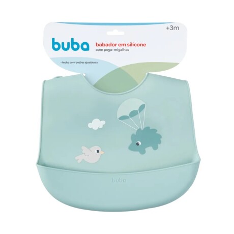 Babero silicona Cloudy verde