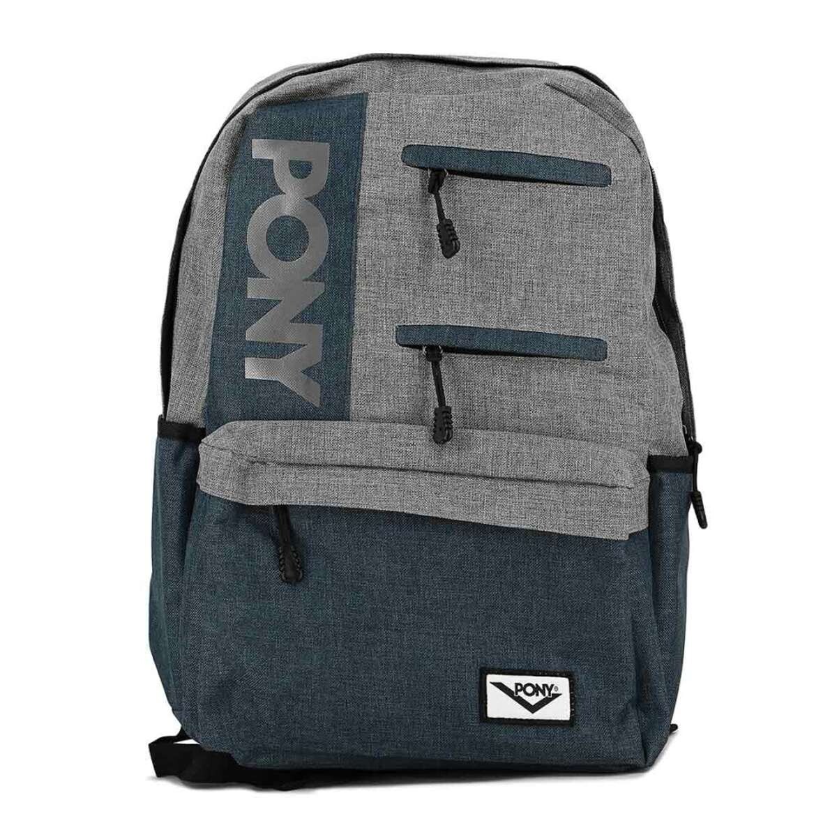 Pony Mochila Queens - Marino-Gris 