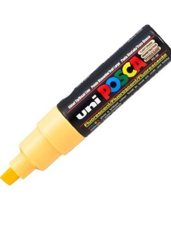 MARCADOR UNI POSCA 8 MM AMARILLO FLUO N/A