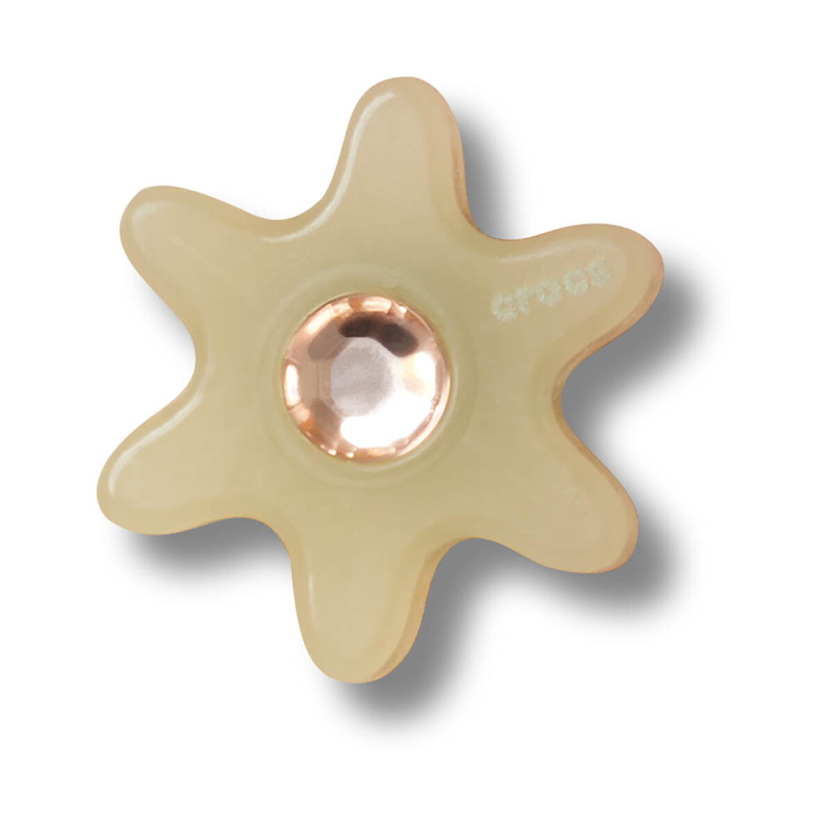Tan Flower with Gem 