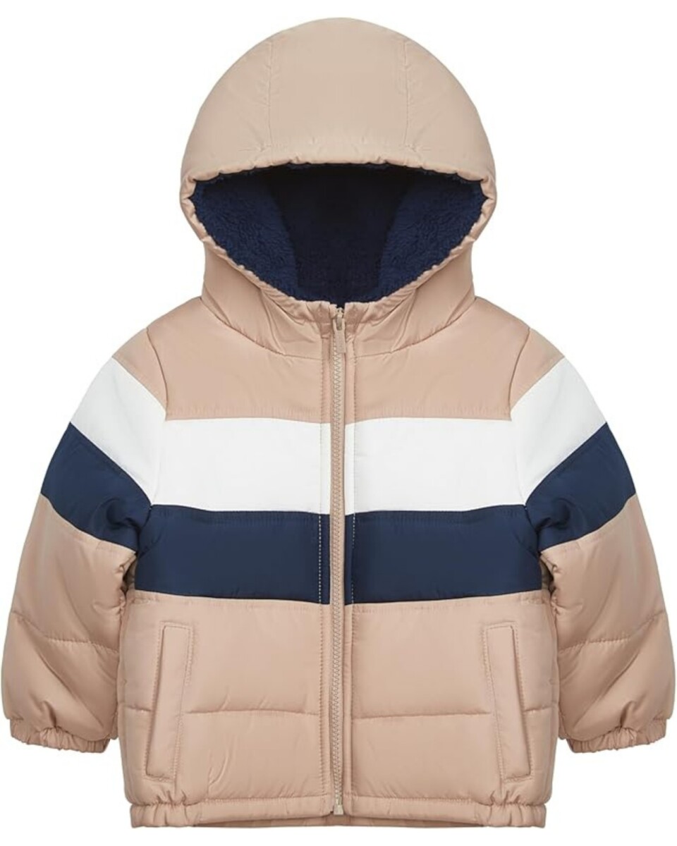 Campera resistente al agua, diseño colorblock 