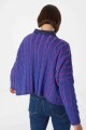 Sweater Oceano Crop Fucsia/Violeta