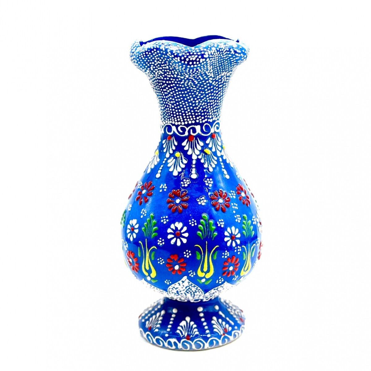 Florero de cerámica 25 cm - Azul 