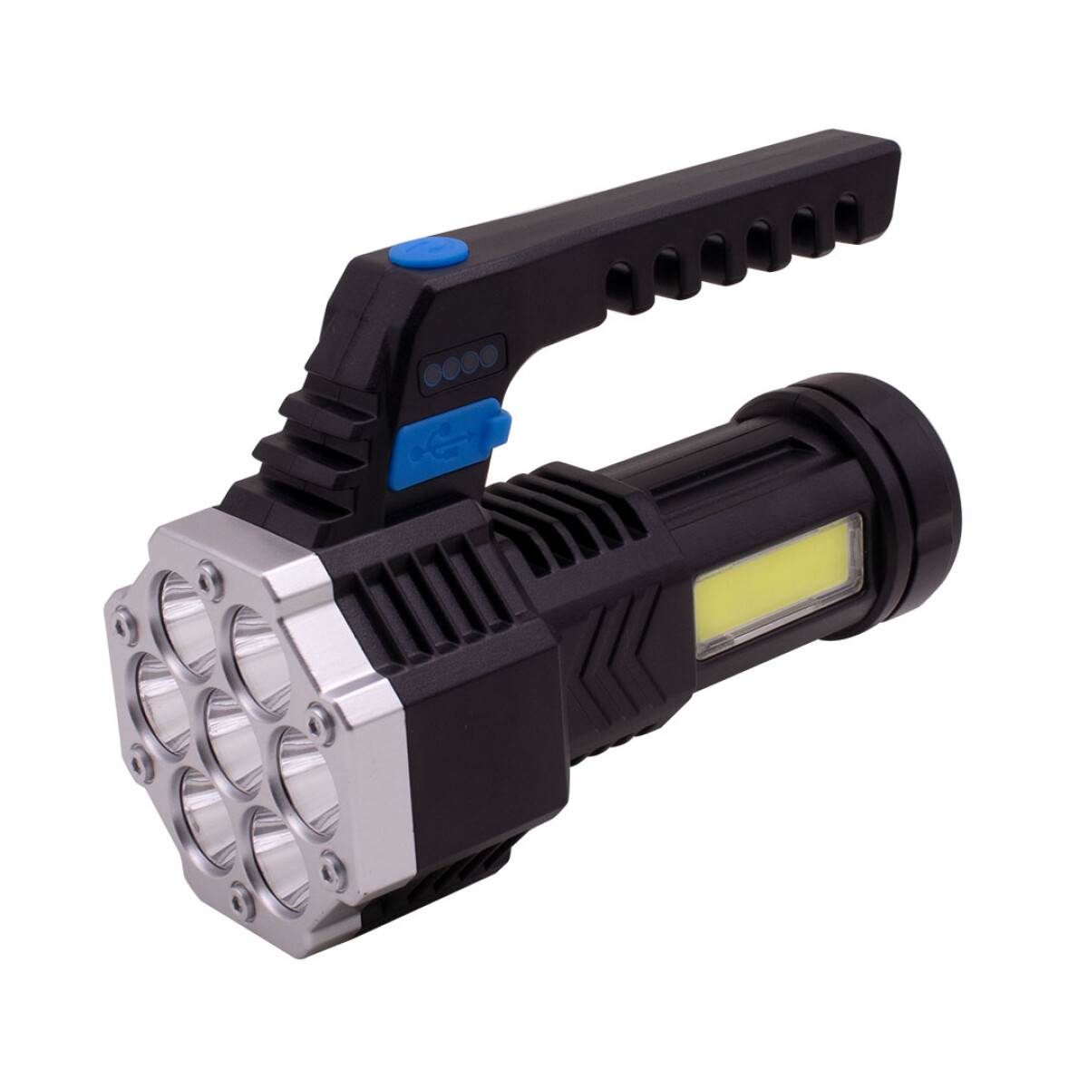 Linterna LED Recargable Con Agarre 14CM 