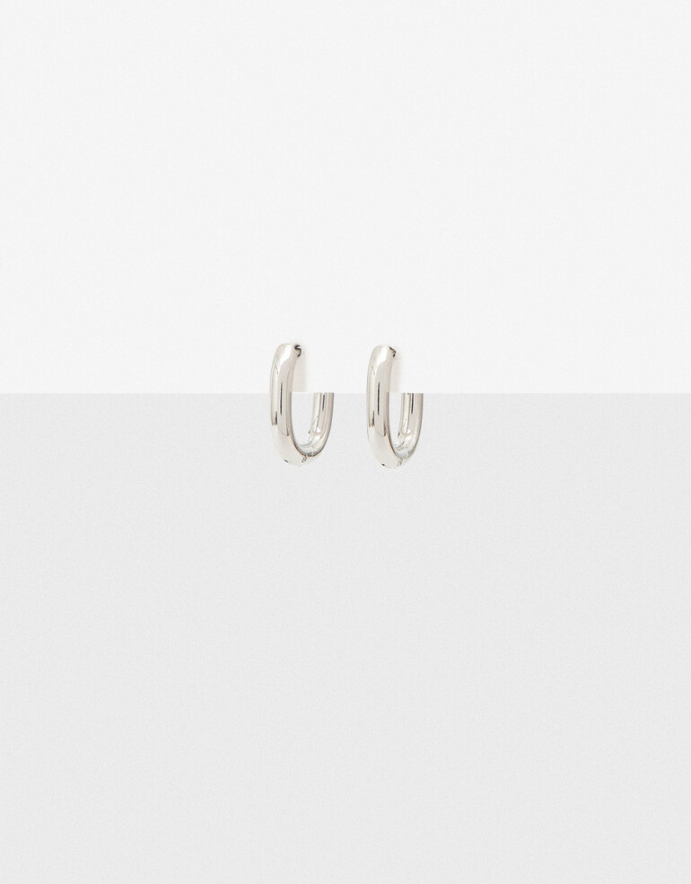 Aros Argollas Metal Aros Argollas De Acero - Plateado