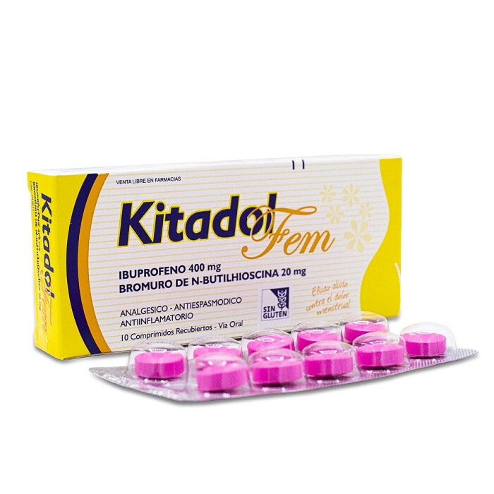 KITADOL FEM CJ X 10 COMP. REC. única