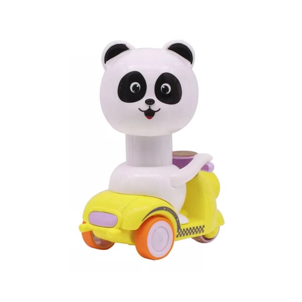 Juguete Interactivo Animales Moto A Fricción Infantil Niños Variante Modelo Panda Rosa