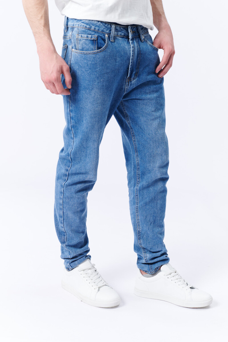 Pantalón Jean Slim Azul Medio