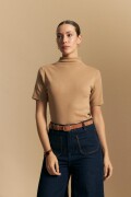 POLERA ZAMORA Beige Oscuro