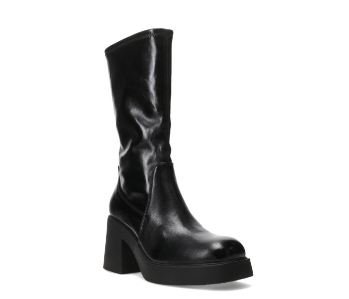 Bota CUNARE de pu elastizado Black
