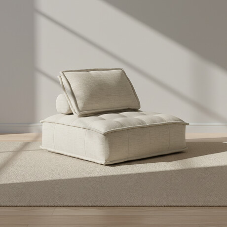 SOFÁ MODULAR 1 CUERPO TELA-PREMIUM NATURAL-BEIGE ELEMENT BEIGE