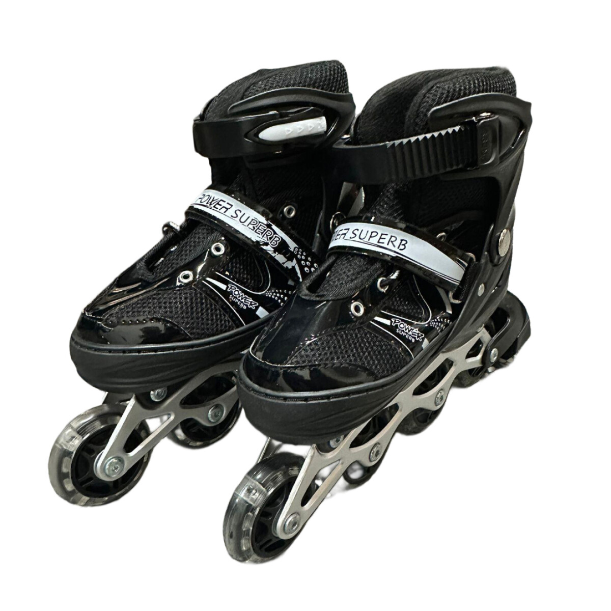 Roller Patín Extensible Talle 39-42 Negro - NEGRO 