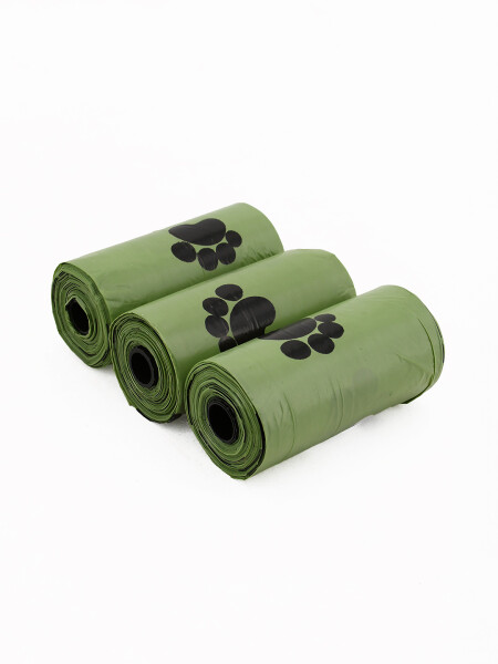 BOLSAS HIGIENICAS PETS SET X 3 VERDE