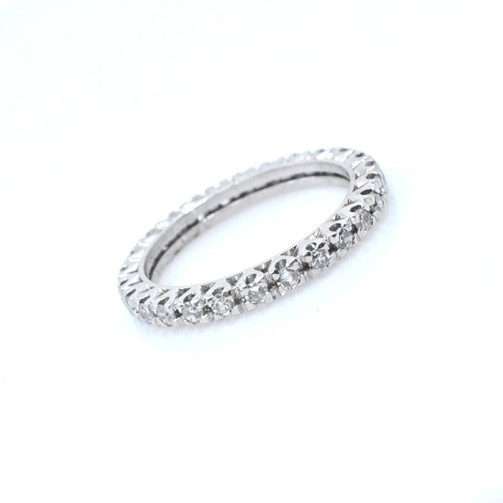 Anillo en oro 18k blanco y brillantes Anillo en oro 18k blanco y brillantes