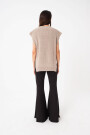 CHALECO TEJIDO Beige