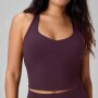 Top Anywhere Cropped Built-In Bra Mujer Oxblood