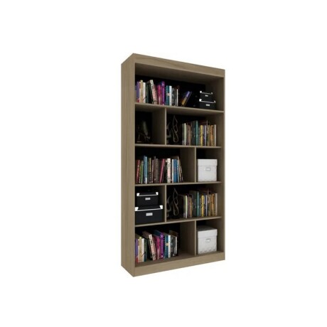 BIBLIOTECA CON REPARTICIONES NOGAL 93 X 181 X 30 BIBLIOTECA CON REPARTICIONES NOGAL 93 X 181 X 30