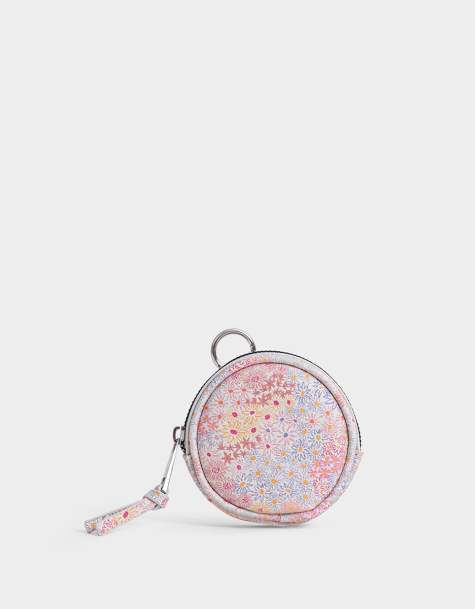 Monedero Cuerina Flores 