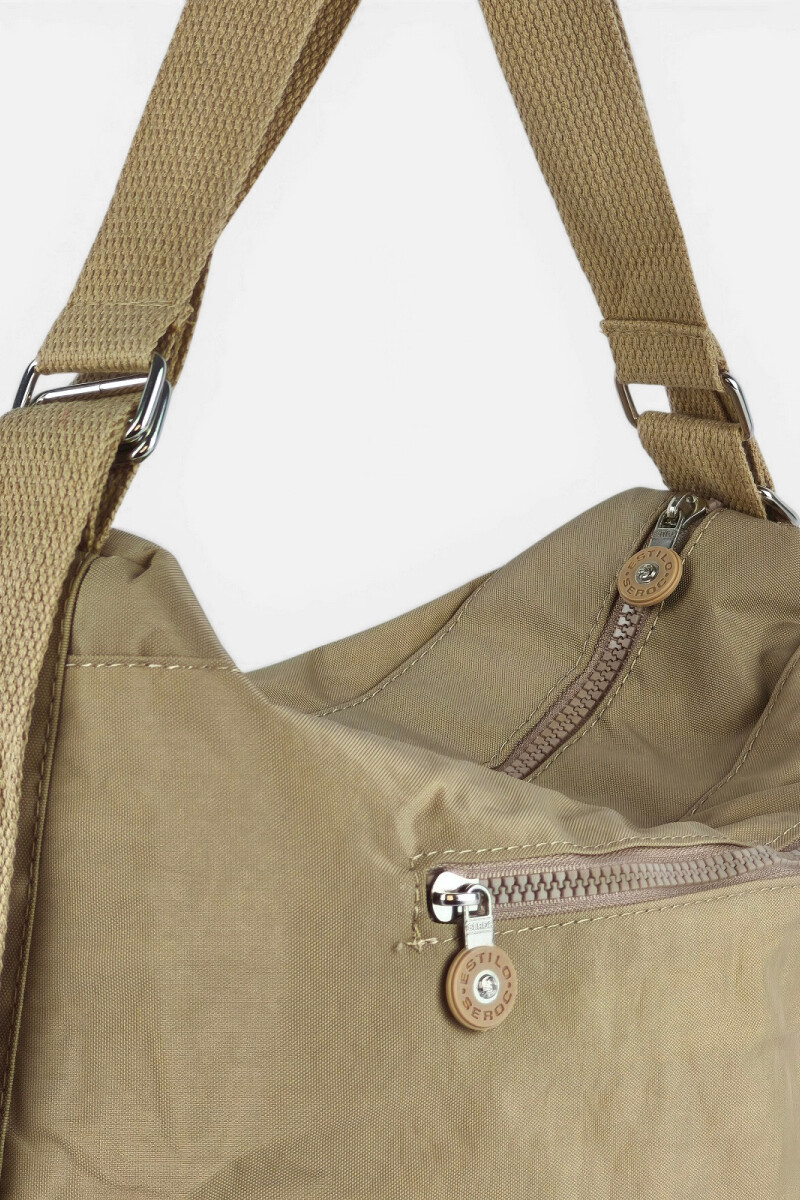 Bolso cartera mochila Beige