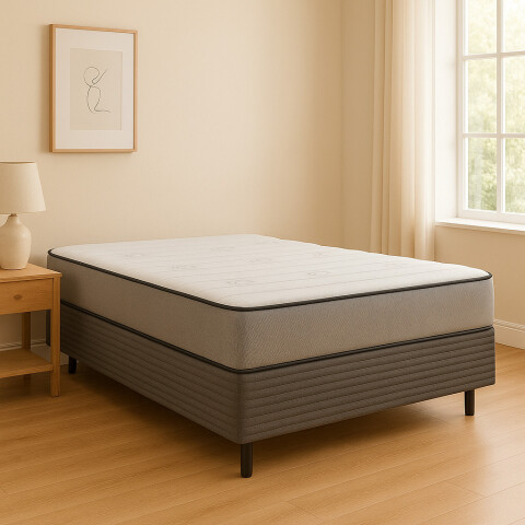 Sommier MEGA DENSIDAD Oggo® - Espuma - GARANTIA 1 AÑO 2 Plaza - 138 cm