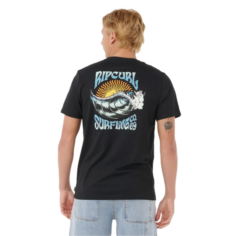 Remera Rip Curl Hazed & Tubed - Negro Remera Rip Curl Hazed & Tubed - Negro