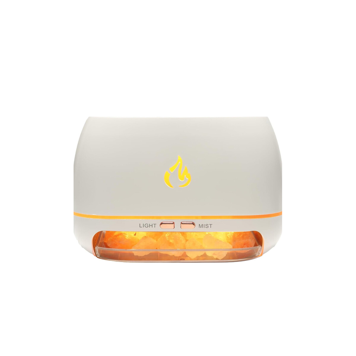 Difusor Vaporizador De Aroma con piedras de sal del himalaya - Blanco 