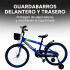 Bicicleta Infantil Sport Rod 20 Canasto Guardabarro Rueditas Azul 1
