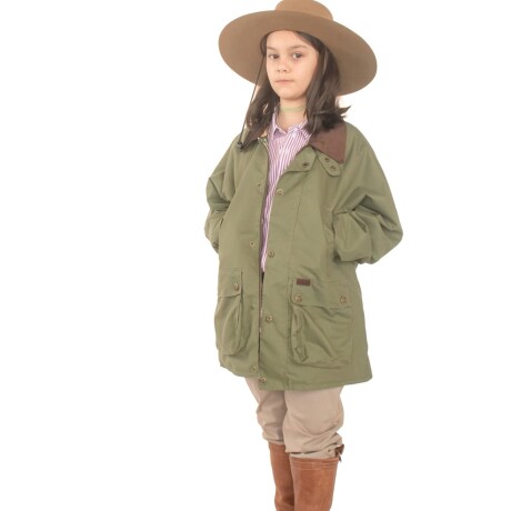 Campera Tipo Encerada Verde Claro