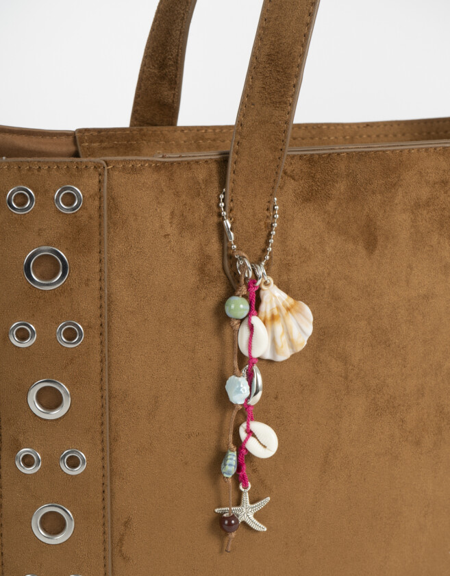 Shopper Cartera Shopper Suede - Marron Camel