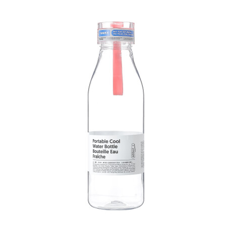 Botella plástico 600 ml rosa