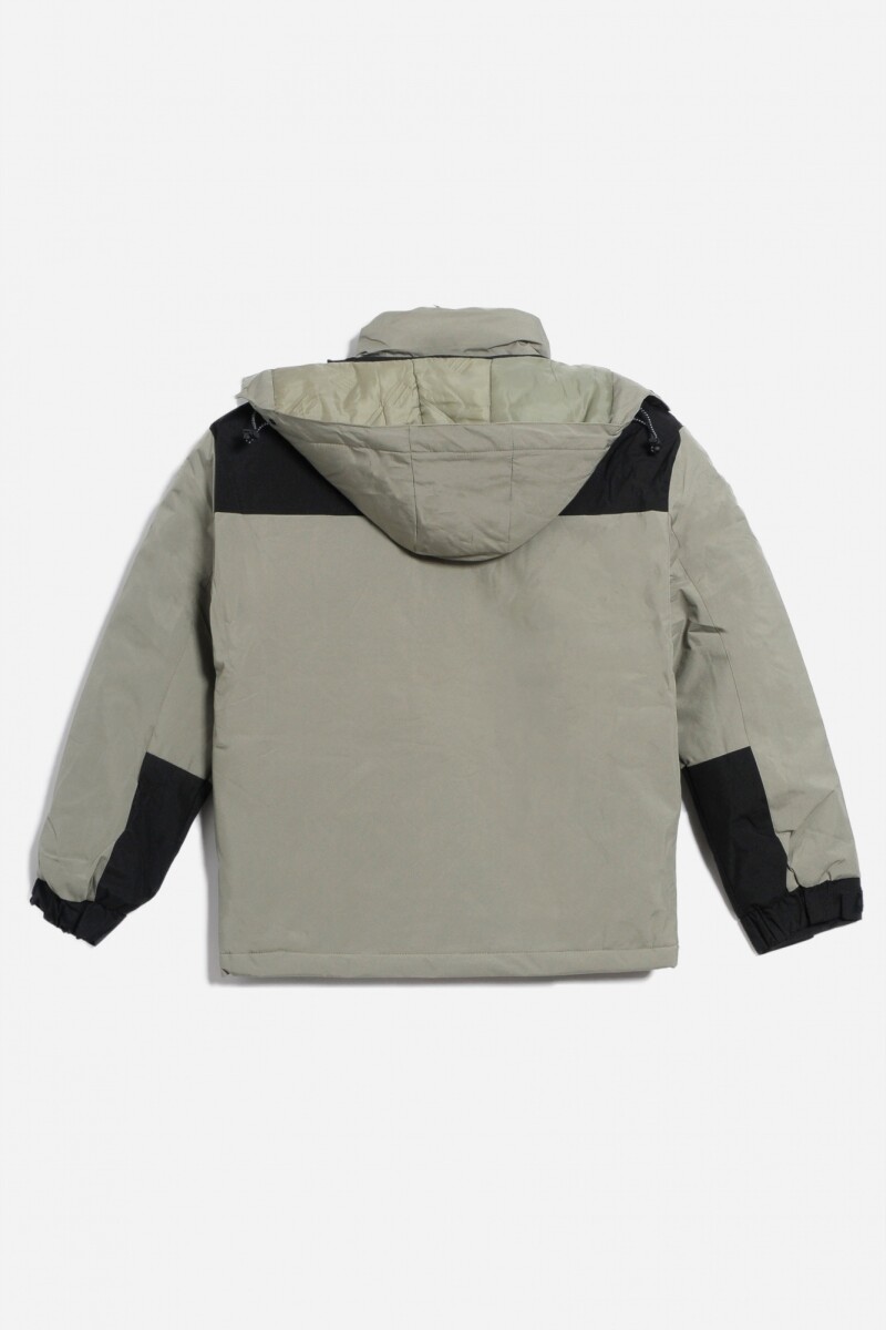 Campera combinada VERDE