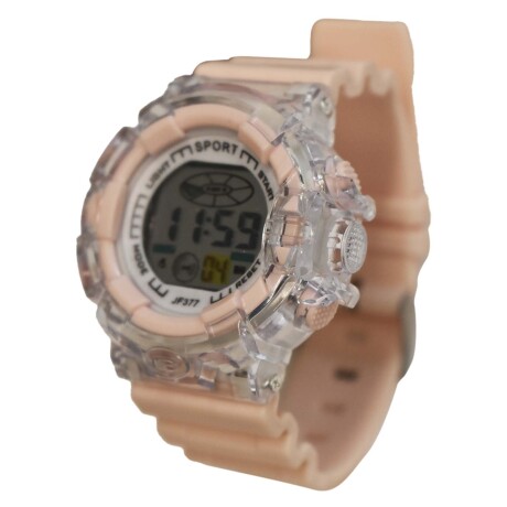 Reloj Deportivo de Pulsera Waterproof Pantalla Luz p/ Mujer Rosa