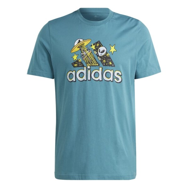 Remera Adidas Sportswear Dream Doodle Fill Verde