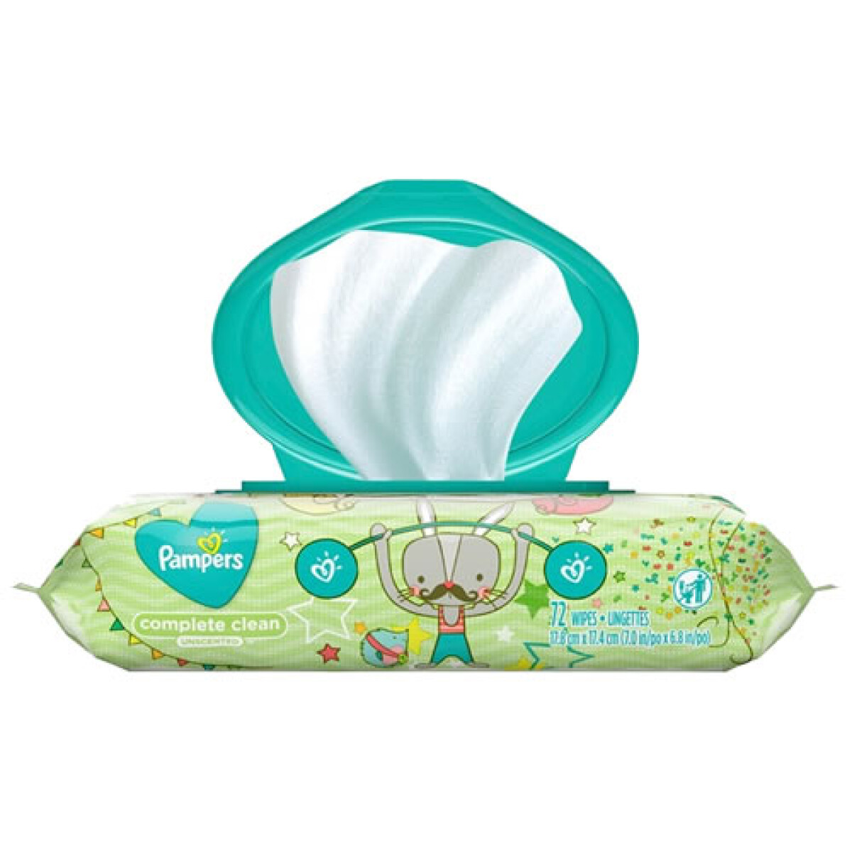 TOALLAS HUMEDAS PAMPERS WIPE UNSCENT COMPLETE CLEAN X 72 