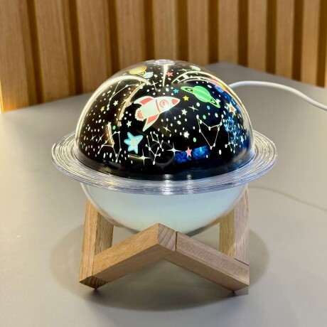 Humidificador Difusor Proyector Saturno Luz Led Usb Con Base Humidificador Difusor Proyector Saturno Luz Led Usb Con Base