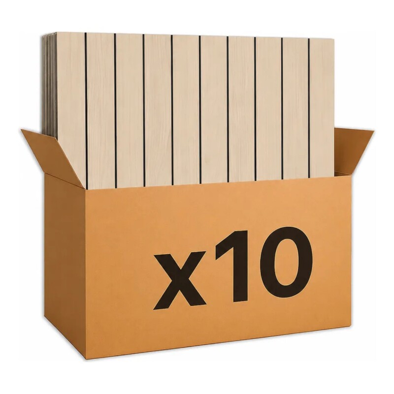 Placas autoadhesivas x 10 simil WPC 60x60cm Beige