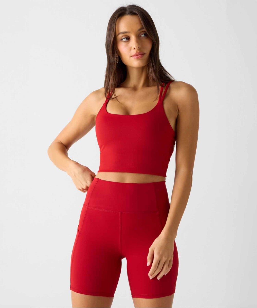 Top Con Sujetador Principal Built-In Bra Mujer - Holly Berry 