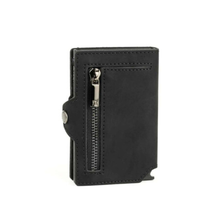 Billetera Baleine Kansas Zipper Negro