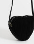 Bandoleras Romántico Bandolera Puffy Corazón - Negro