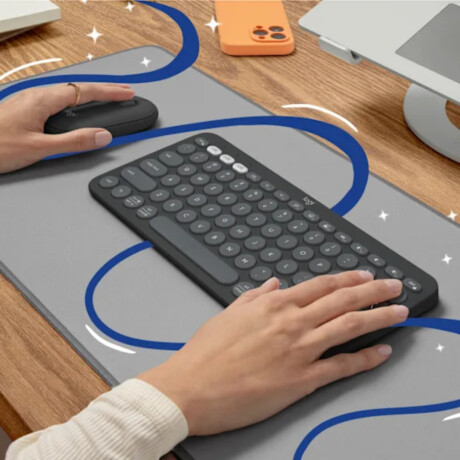 Teclado Logitech K380S PEBBLE KEYS 2 Inalámrico Grafito
