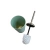 Cepillo de baño verde agua y cromo Cepillo De Baño Verde Agua Y Cromo