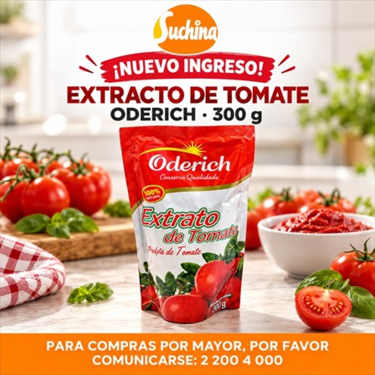 EXTRACTO. DE TOMATE ODERICH 300GRS 