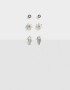 Aros Sets Piedra Aros Sets De Metal - Plateado Antique Silver