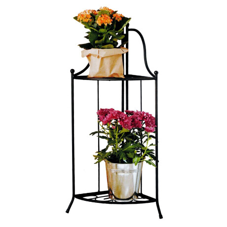 Rack de metal esquinero para plantas Rack de metal esquinero para plantas