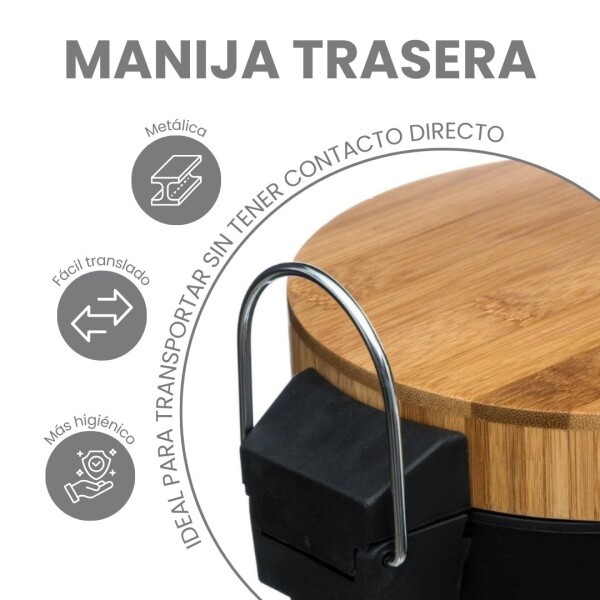 Cesto de basura 5 Litros Residuos Papelera Extraíble Acero Inoxidable Negro cb001 Cesto de basura 5 Litros Residuos Papelera Extraíble Acero Inoxidable Negro cb001